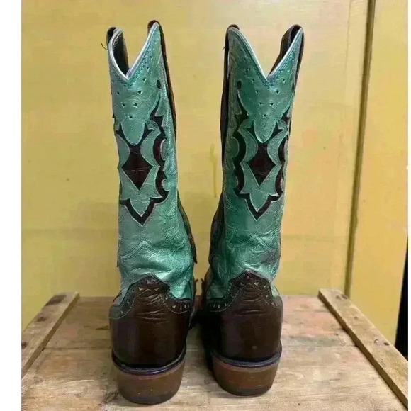 Ariat Women's Rienda Performance Boot 10009552 Brown/Teal Size 6.5 - Picture 8 of 11